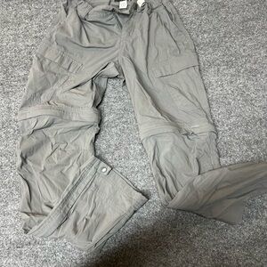 REI youth Light Gray Cargo Pants size M 10-12